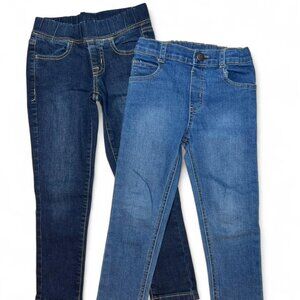 2 pairs of Blue denim kids' jeans